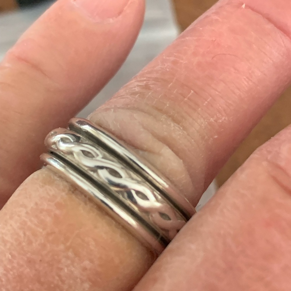 Sterling silver ring.